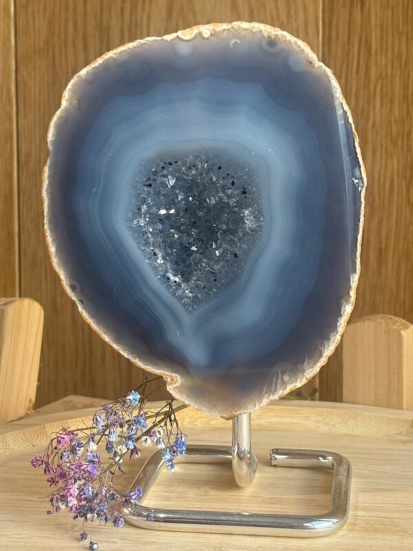 Geoda Àgata en peana 2 Geoda de Ágata en Peana