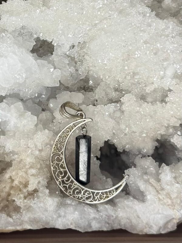 Colgante de Luna con Obsidiana