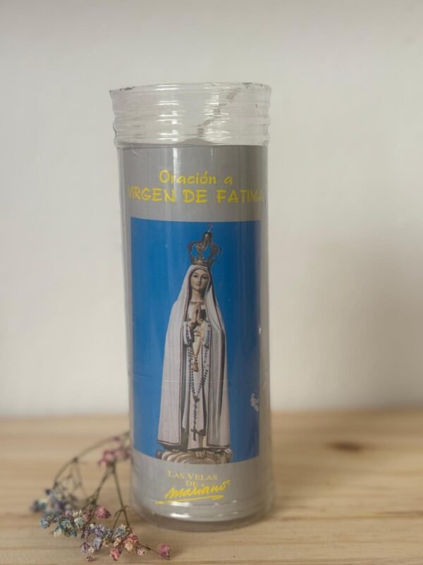 Velón Oración Virgen de Fátima