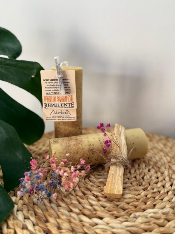 vela palo santo repelente Vela Palo Santo - Repelente