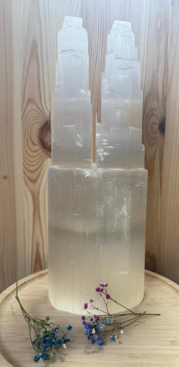 lampara selenita gemelar Lámpara de Selenita dos Torres