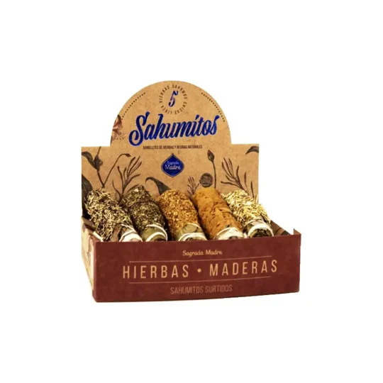 maderas Kit Sahumito Sagrado- Hierbas y Madera